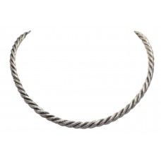 Snake Chain Silver Necklace Unisex Women's Men Solid Handmade Designer A678